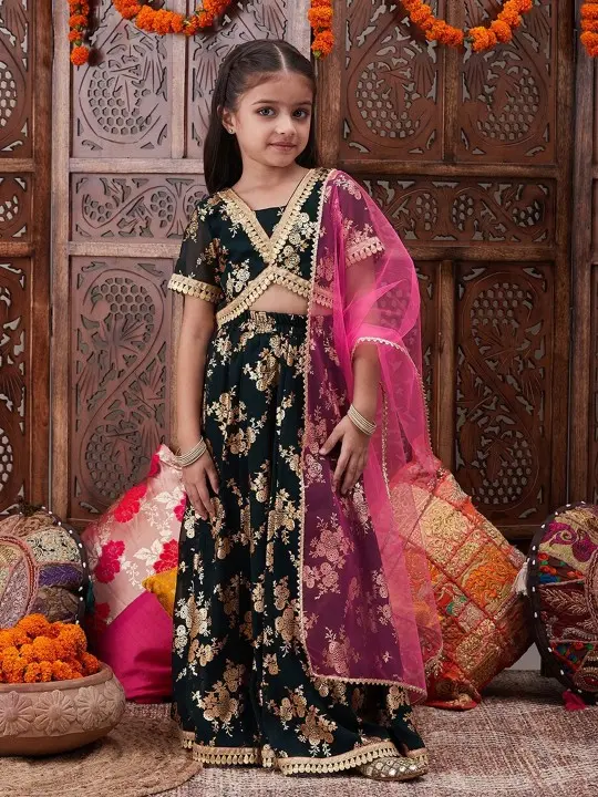 a342e946-36a7-486a-8d44-beccf23c6d781695367928881ROJAAGirlsGreenGold-TonedPrintedReadytoWearLehengaBlouseWith7.webp