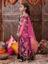 e1d5e895-ae69-43a1-8324-3a4028403ad51695367928807ROJAAGirlsGreenGold-TonedPrintedReadytoWearLehengaBlouseWith5.webp