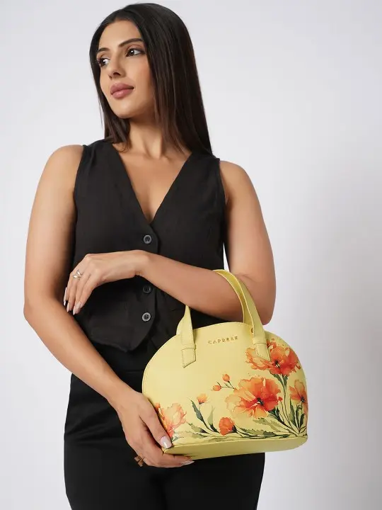 Women Floral Printed Bucket Satchel Casual Handbags