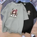 Pack of 2 Women Printed Round Neck Cotton Blend Multicolor T-Shirt