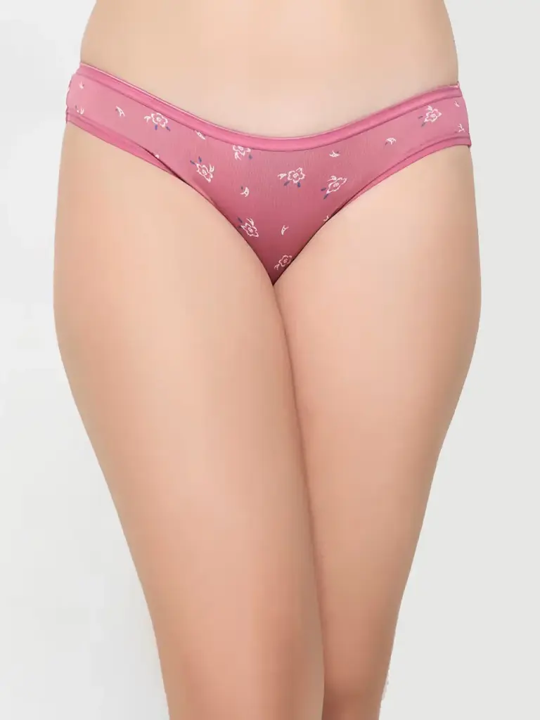 Cotton Spandex High Waist Outer Elastic Bikini Panty - Multi-Color (Pack of 3)