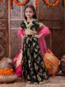 Girls Foil Printed Ready to Wear Lehenga Choli With Dupatta