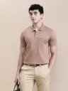 Men Solid Polo Collar Cotton Slim Fit T-Shirt