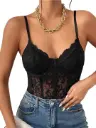 Sheer Self Design Nightwear Bodysuit