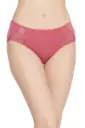 Women’s Mauve Lace Trim Bikini Panty
