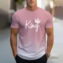 Men’s Casual 3D Print Short Sleeve T-Shirt – Vocabulary Design