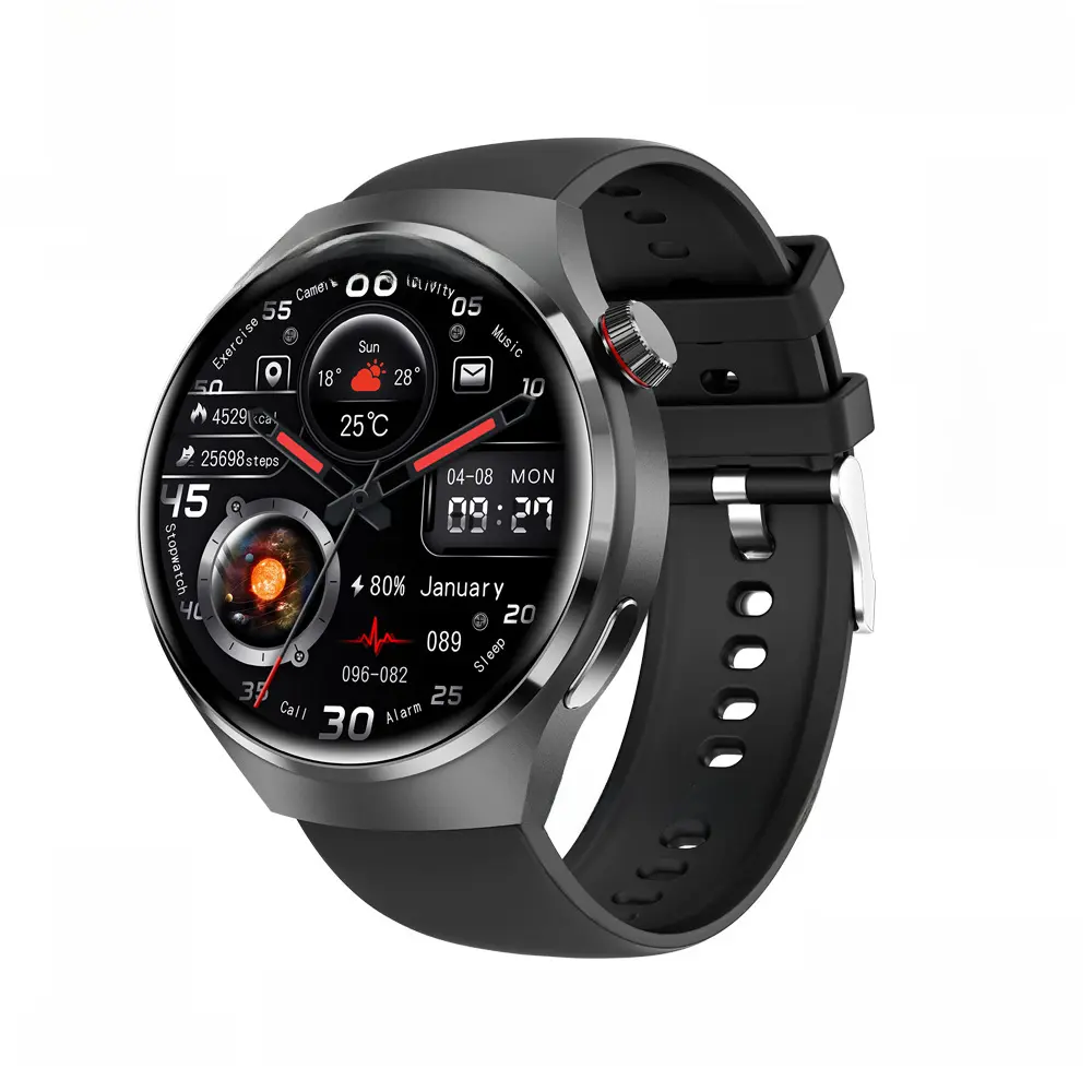 GT4 Pro Bluetooth Calling Waterproof Smart Watch with Voice Assistant