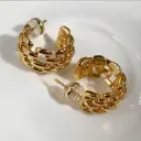 One Pair Fashion C-Shape Gold-Plated Alloy Earrings