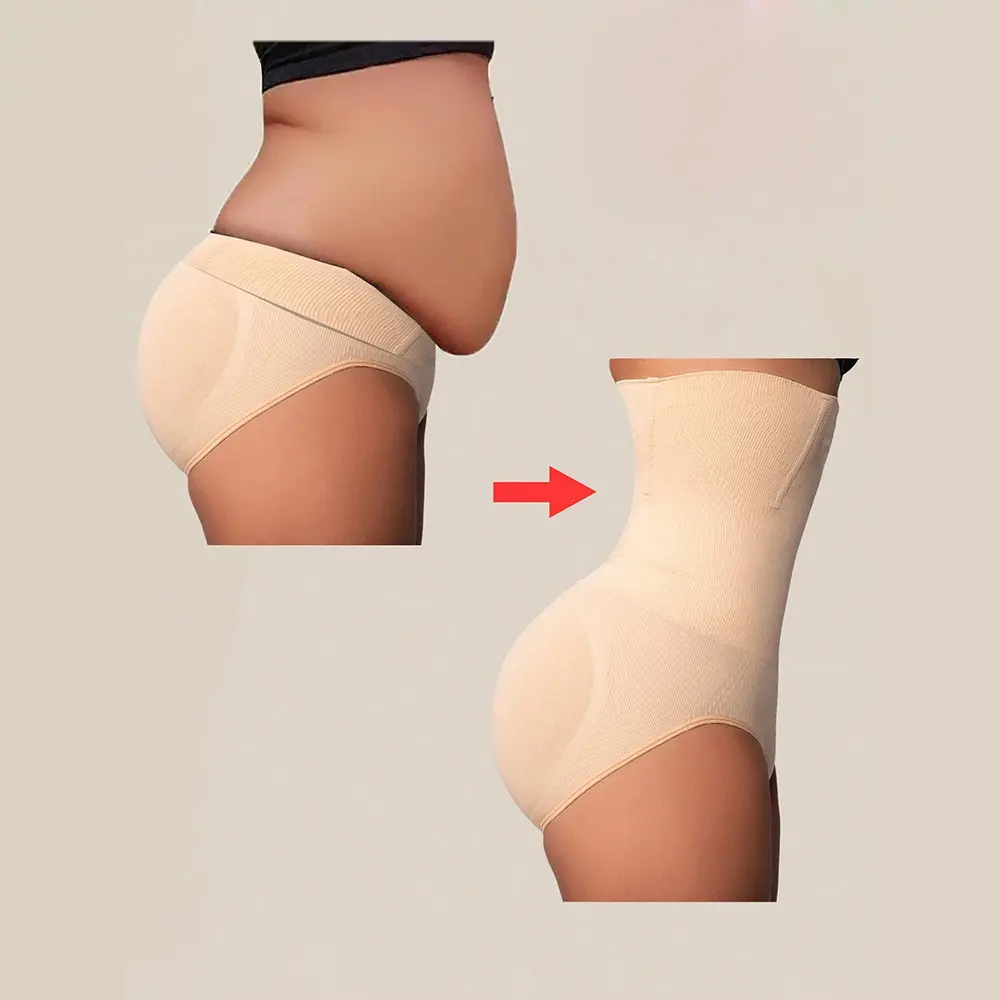 Solid Color Butt-Lift Tummy Control Shaping Underwear