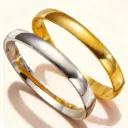 European Simple Style Smooth Buckle Stainless Steel Bracelet – 8mm Couple Design