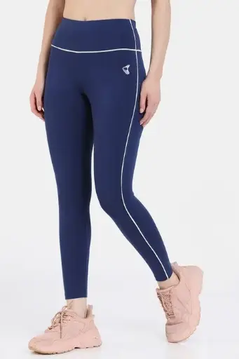 Zelocity All Day Yoga Leggings - Navy Peony