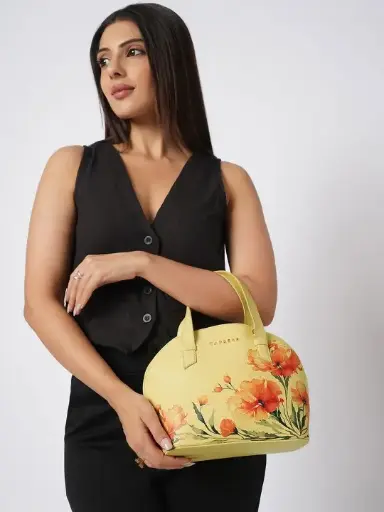 Women Floral Printed Bucket Satchel Casual Handbags
