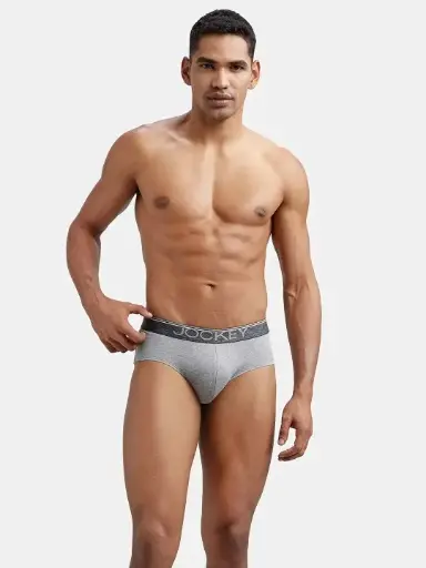 Pack Of 2 Super Combed Cotton Solid Brief with Ultrasoft Waistband