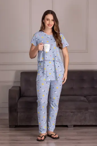 Feeding Night Suit in Pure Cotton
