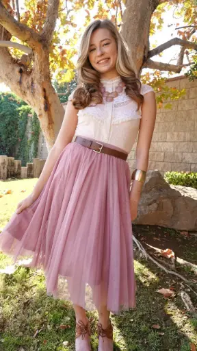 Vintage Lace Top & Tulle Skirt Dress