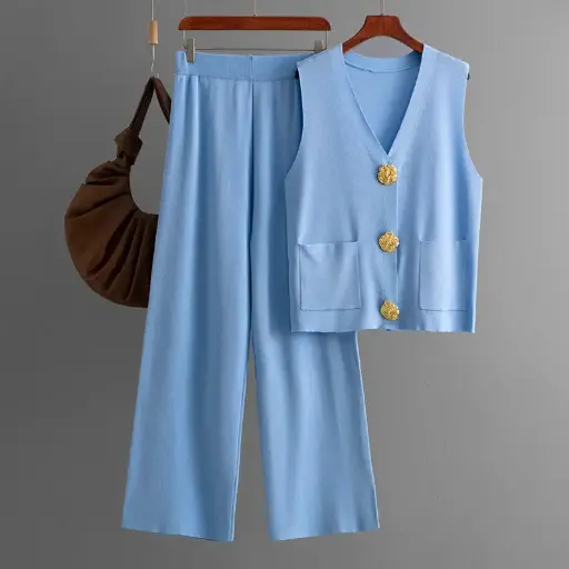 Casual Daily Women’s Simple Classic Style Co-Ord Pants Set