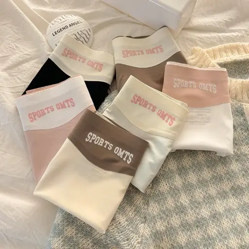 Pack of 6 – Solid Color Breathable Mid Waist Panties